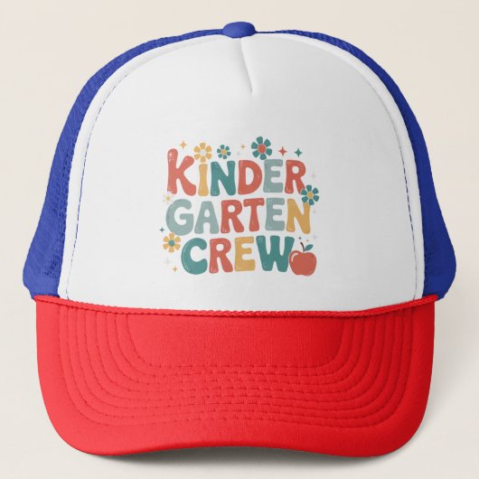 Leraar terug naar school Kindergarten Crew Trucker Pet (Voorkant)