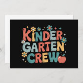 Leraar Terug naar school kleuterklas bemanning Kaart (Voorkant / Achterkant)