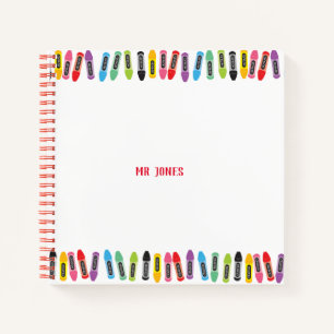 Leraar Terug naar schoolklapkleurkraak Notitieboek