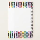 Leraar Terug naar schoolklapkleurkrayon Planner (Achterkant)