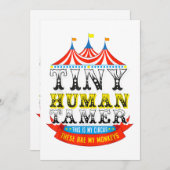 Leraar Tiny Human Tamer Dit is mijn Circus Mijn ap Kaart (Voorkant / Achterkant)