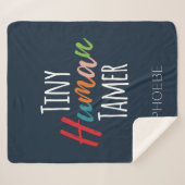 Leraar Tiny Human Tamer Kindergarten Sherpa Deken (Voorkant (horizontaal))