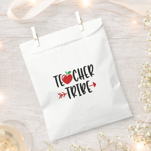 Leraar Tribe Arrow en Heart Favor Bag Bedankzakje (Geknipt)