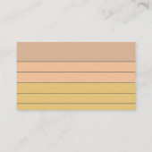 Leraar Tutor Neutral Boho Rainbow Flashcard Visitekaartje (Achterkant)