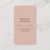 Leraar Tutor Roze Woord Cloud Visitekaartje (Achterkant)