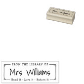 Leraar uit de bibliotheek van de bladwijzer van ru 	rubberstempel (Gestempeld)