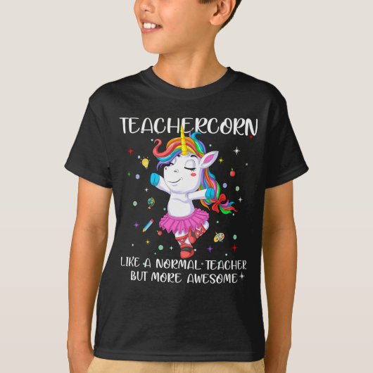 leraar unicorn t-shirt (Voorkant)
