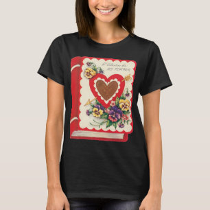 Leraar Valentijn, Oude Boek Harten en Bloemen T-shirt