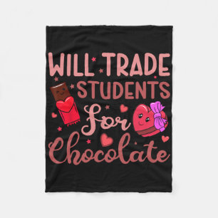 Leraar Valentine Wilt Studenten Ruilen Voor Chocol Fleece Deken