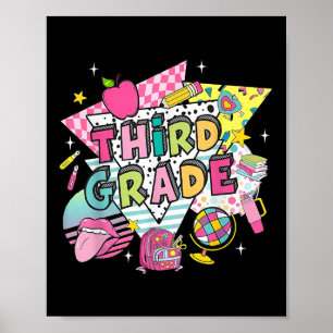 Leraar van de derde klas terug naar school Happy F Poster
