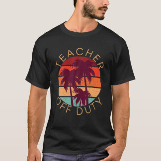 Leraar van de dienstbare scholen uit de zomer stra t-shirt
