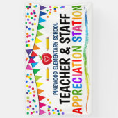 Leraar van de school van de waardebepaling Station Spandoek (Verticaal)