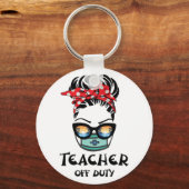 Leraar van dienst Bun Beach Sunset Teacher Sleutelhanger (Voorkant)