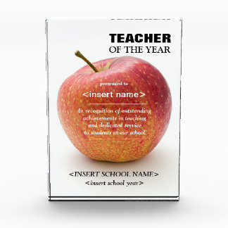 Leraar van het Jaar Award Fotoblok