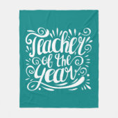Leraar van het Jaar Fleece Deken (Voorkant)