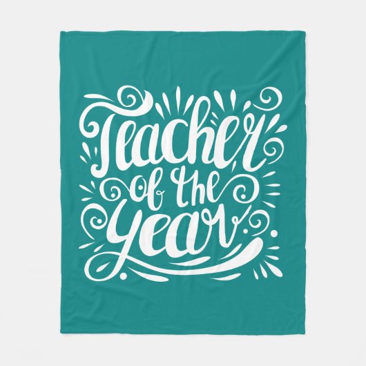 Leraar van het Jaar Fleece Deken (Voorkant)