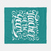 Leraar van het Jaar Fleece Deken (Voorkant (Horizontaal))