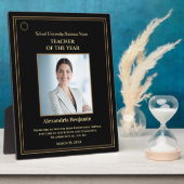 Leraar van het jaar Foto Gold Personalize Award Fotoplaat (Zijkant)