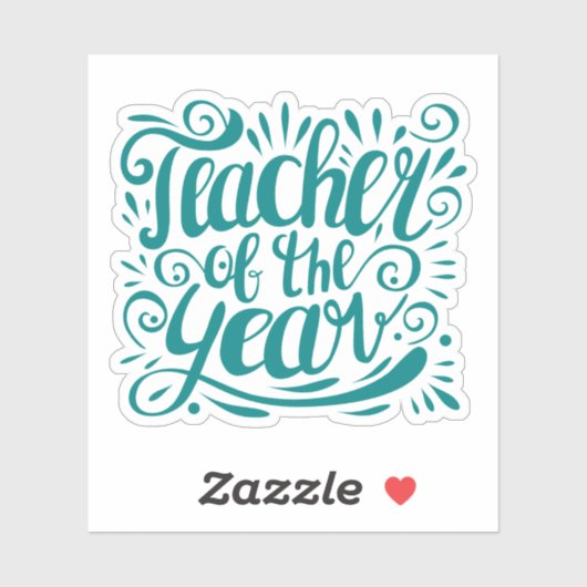 Leraar van het Jaar Sticker (Vel)