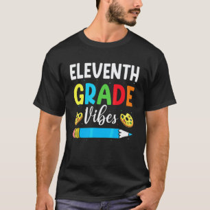 Leraar van het Team 11e Klas Vibes Eerste Schoolda T-shirt