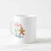 Leraar van Smart Cookies Kerstmis Koffiemok (Voorkant links)