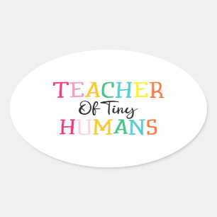 LERAAR VAN TINY HUMANS OVALE STICKER