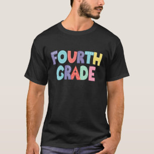 Leraar Vierde Klas 4e Klas Leerling Rug T-shirt