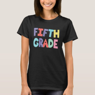Leraar Vijfde Klas 5e Klas Leerling Rug T T-shirt