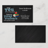 leraar visitekaartje (Voorkant / Achterkant)