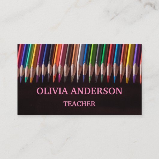 leraar | Visitekaartjes met gesprekspartners (Voorkant)