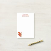 Leraar-waardebepaling Cute Squirrel Herinder Post-it® Notes (Op bureau)