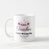 Leraar waardering Dank u School Custom Koffiemok (Links)