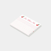Leraar waardering gepersonaliseerde schattige hart post-it® notes (Schuin)