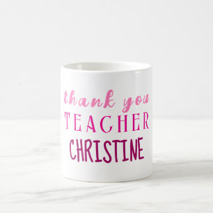 Leraar Waardering Gift, gepersonaliseerde dank u Koffiemok