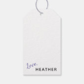 Leraar waardering Hang Label Dank u Grow Bloom Cadeaulabel (Achterkant)