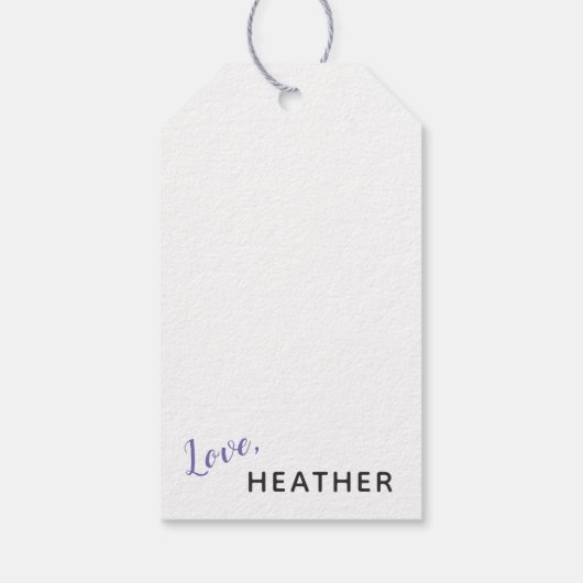 Leraar waardering Hang Label Dank u Grow Bloom Cadeaulabel (Achterkant)