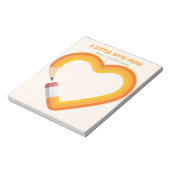 Leraar waardering hart potlood Custom Notitieblok (Gedraaid)