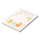 Leraar waardering Kleuterschool Kat Beer Aangepast Notitieblok (Gedraaid)