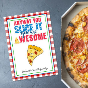 Leraar Waardering Pizza Gift Teacher Slice It Kaart