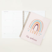 Leraar Waardering Terug naar School Boho Rainbow Planner (Display)