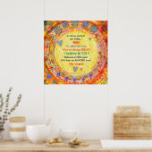 Leraar Welkom Studenten Gepersonaliseerd Klaslokaa Poster (Keuken)