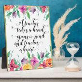 Leraar welkomstteken Teacher terug naar schoolcade Fotoplaat (Zijkant)