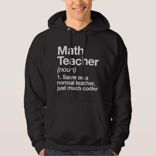 Leraar Wiskunde Definitie Grappig Terug Naar Schoo Hoodie