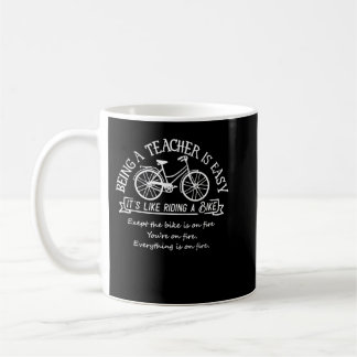 Leraar zijn is makkelijk als een bike-leraar. koffiemok