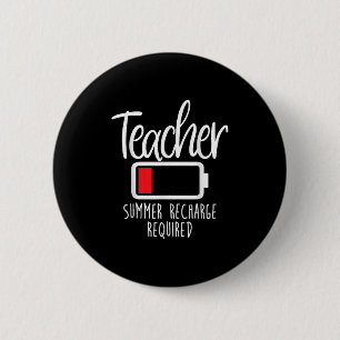 Leraar Zomer Herladen Vereiste Laatste Dag School Ronde Button 5,7 Cm