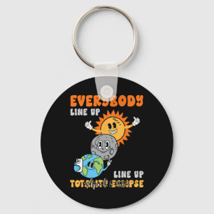 Leraar Zonsverduistering April 8 2024 Grappige Sch Sleutelhanger