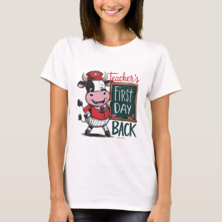Leraar's eerste dag terug ontwerp T-shirt