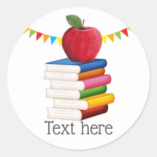 leraars pensionering, Apple, leraar het Ronde Sticker