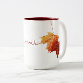 L'érable laisse la tasse du Canada (Devant droit)