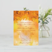 L'érable part du faire-part de mariage de (Debout devant)